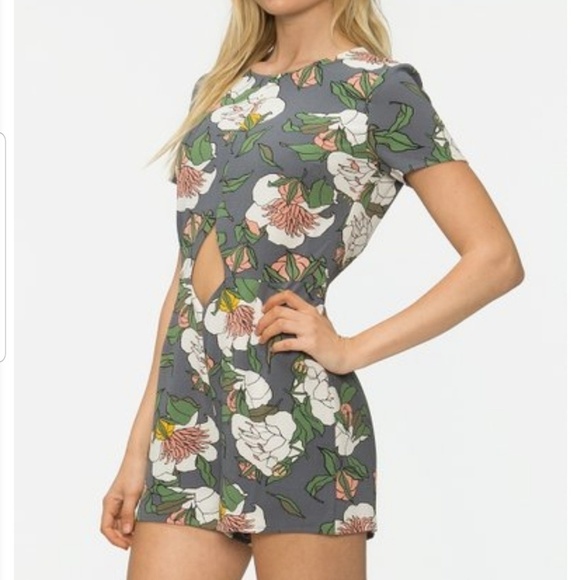 Tavik Iris Cutout Floral Romper